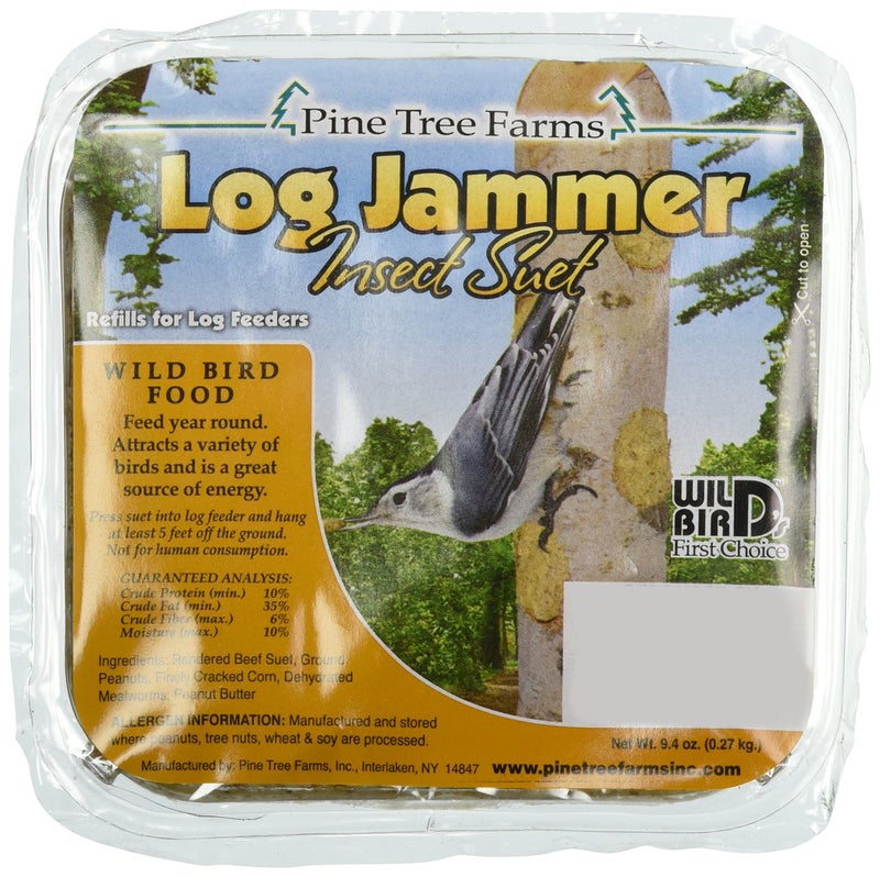 Pine Tree 5004 Log Jammers Insect Suet Plug 9.4 0z